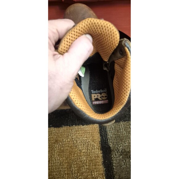 Timberland PRO TiTAN Wms 7.5 W Alloy Toe Work Boot  Leather 6in Waterproof  EUC - Picture 5 of 7